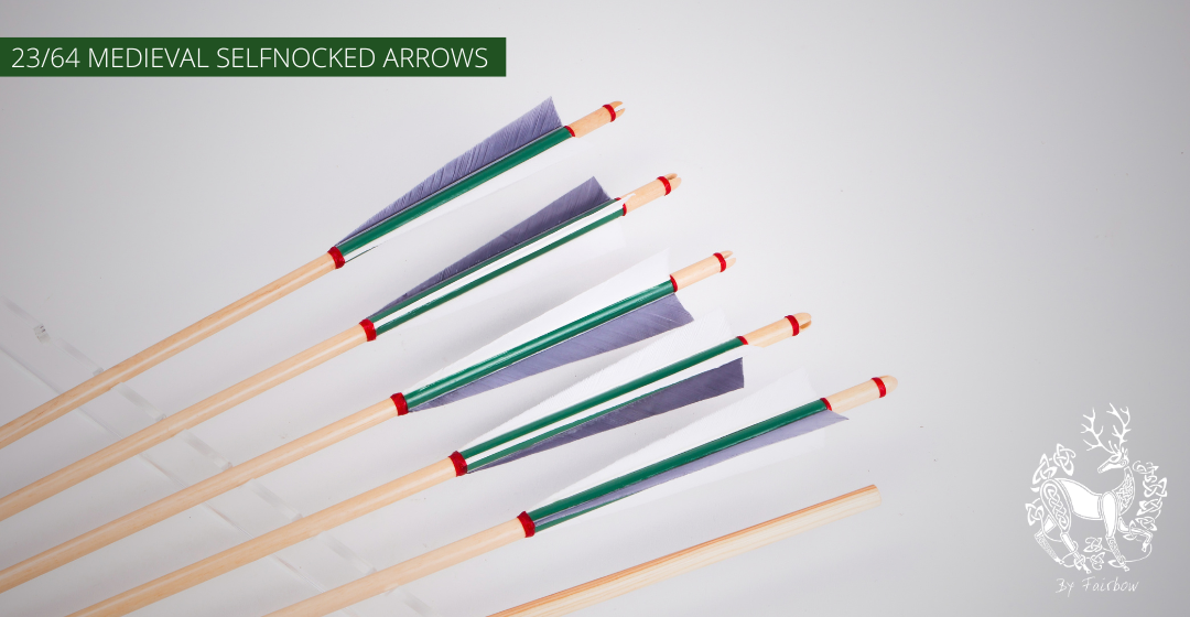 MEDIEVAL ARROWS SELFNOCKED 23/64 NORTHERN PINE IN STOCK-Arrow-FAIRBOW-1 pcs-Fairbow
