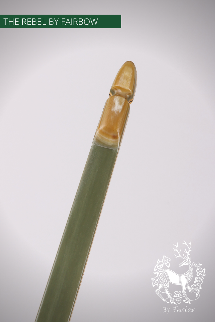THE REBEL BOW 29@28 GREEN GLASS, AROMATIC CEDAR RISER, BAMBOO CORES