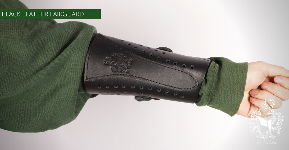 ARMGUARD, COMFORTABLE DESIGN, EASY TO WEAR, HIGH QUALITY LEATHER-Protection-Fairbow-Black-Fairbow