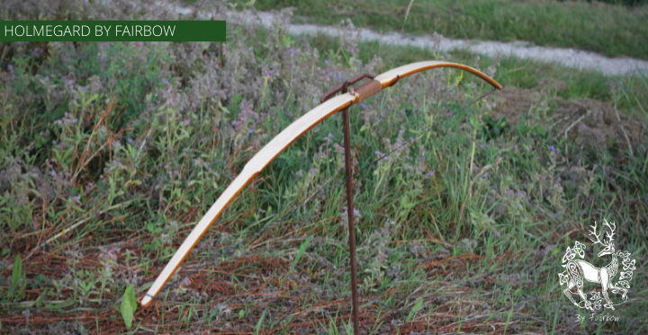 BASIC HOLMEGARD SELFBOW, SOLID HICKORY IN STOCK-primitive bow-Fairbow-15-20 lbs-Fairbow