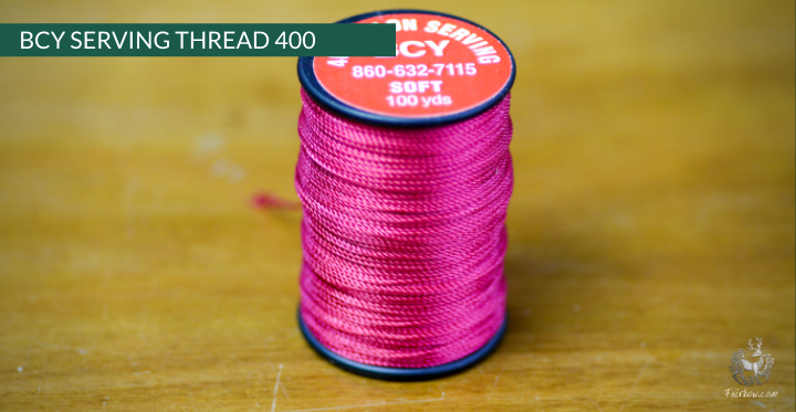 BCY NYLON SERVING 400 SOFT-string-Fairbow-Dark brown-0.020"-Fairbow