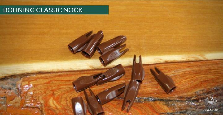 BOHNING PLASTIC NOCKS 5/16 , 11/32 MULTIPLE COLOURS AVAILABLE-Nock-Bohning-Black-5/16-Fairbow