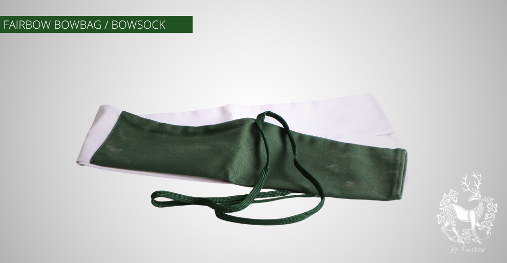 BOW SOCK WHITE AND GREEN COTTON-Sundries-Fairbow-Long-Fairbow