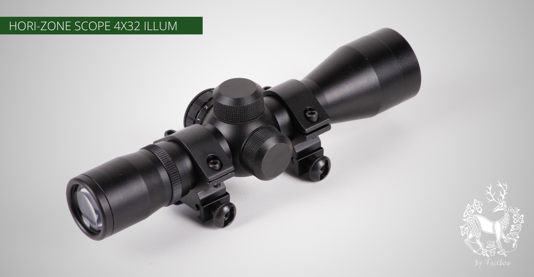 HORI-ZONE SCOPE 4 X 32 RETICLE ILLUMINATED-survival gear-STEAMBOW-Fairbow