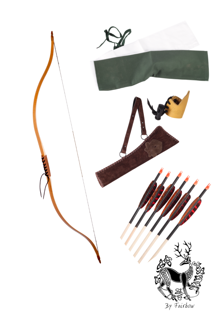 HORSEBOW STARTER KIT, BOW, ARROWS, QUIVER, THE WHOLE SHEBANG-Horsebow-Fairbow-20#-Fairbow