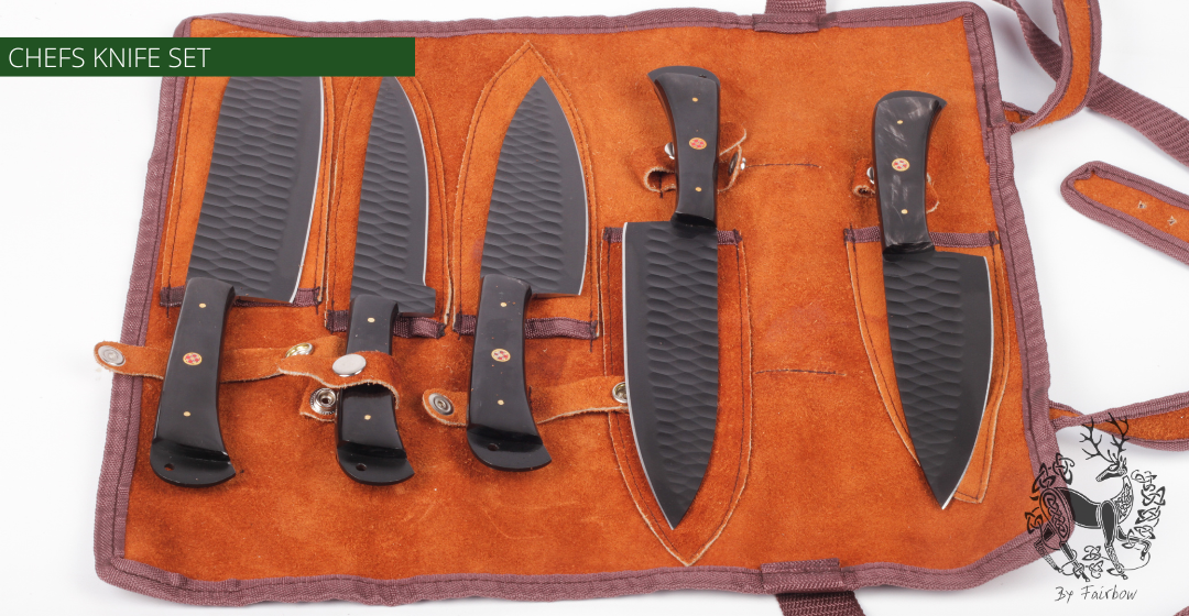 LUXURIOUS KITCHEN KNIFE SET OF 5 CHEFS DREAM-Knife-Fairbow-Fairbow
