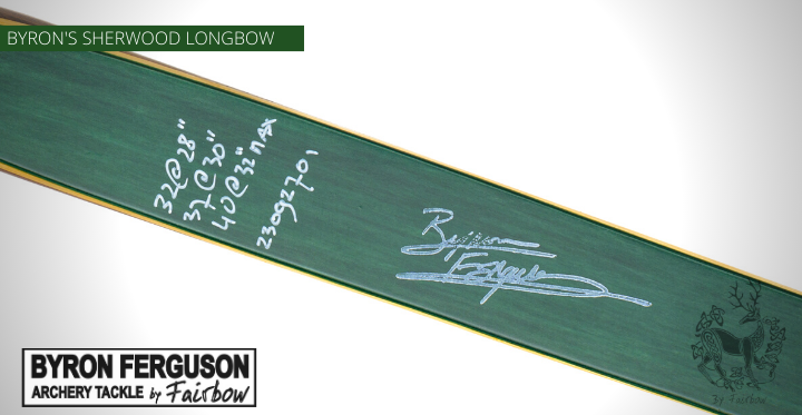 PRE ORDER THE BYRON FERGUSON SHERWOOD AMERICAN LONGBOW BY FAIRBOW-American bow-Fairbow-30 lbs-Left-Fairbow