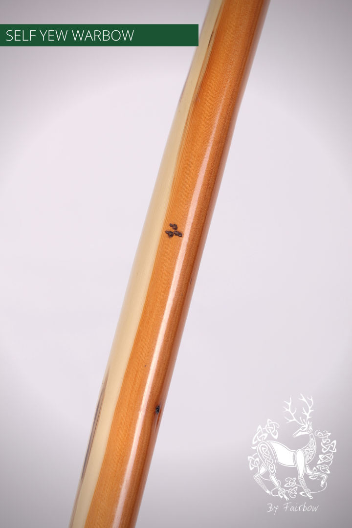 SELF YEW ENGLISH LONGBOW, 100 LBS @ 30 INCH, 76 INCH NTN-Bow-Fairbow-Fairbow