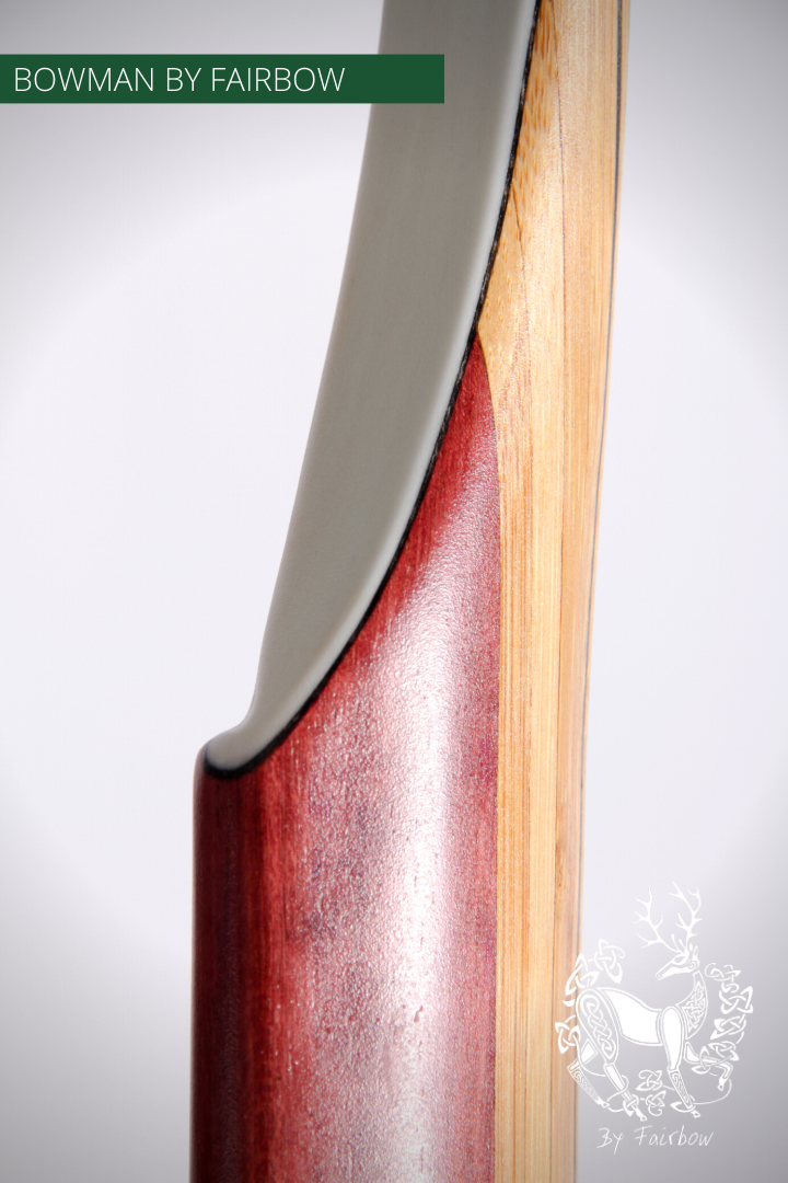 THE BOWMAN AMERICAN SEMI LONGBOW BY FAIRBOW 28@28 WITH PURPLEHEART CAP-Bow-Fairbow-Fairbow