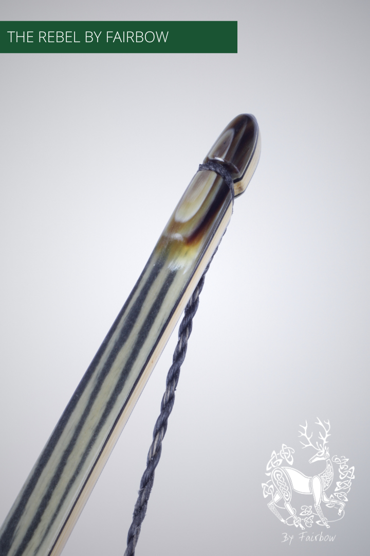 THE REBEL ASL BOW 55@28 CLEAR GLASS, MACASSAR AND SUPERCORE-Bow-Fairbow-Fairbow