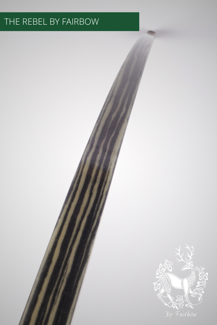 THE REBEL ASL BOW 55@28 CLEAR GLASS, MACASSAR AND SUPERCORE-Bow-Fairbow-Fairbow