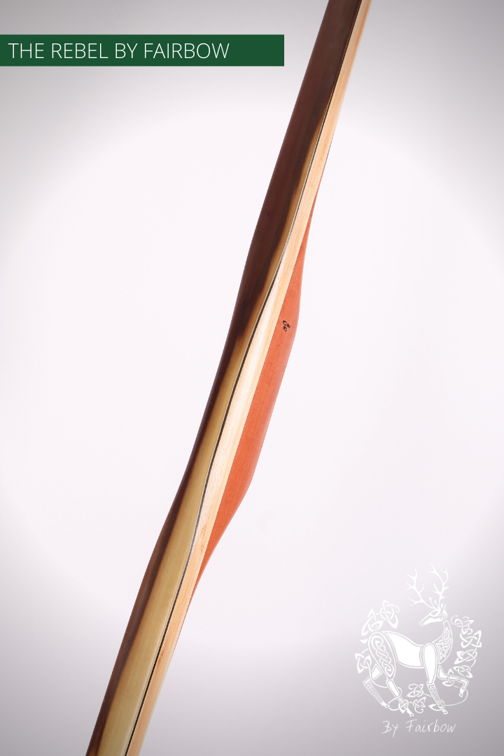 THE REBEL BOW 134@28 140 @ 30 INCH CLEAR GLASS, PEARWOOD, BAMBOO AND TULIP VENEER-Bow-Fairbow-Fairbow