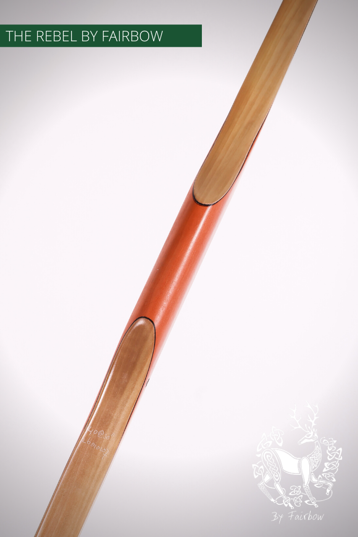 THE REBEL BOW 134@28 140 @ 30 INCH CLEAR GLASS, PEARWOOD, BAMBOO AND TULIP VENEER-Bow-Fairbow-Fairbow
