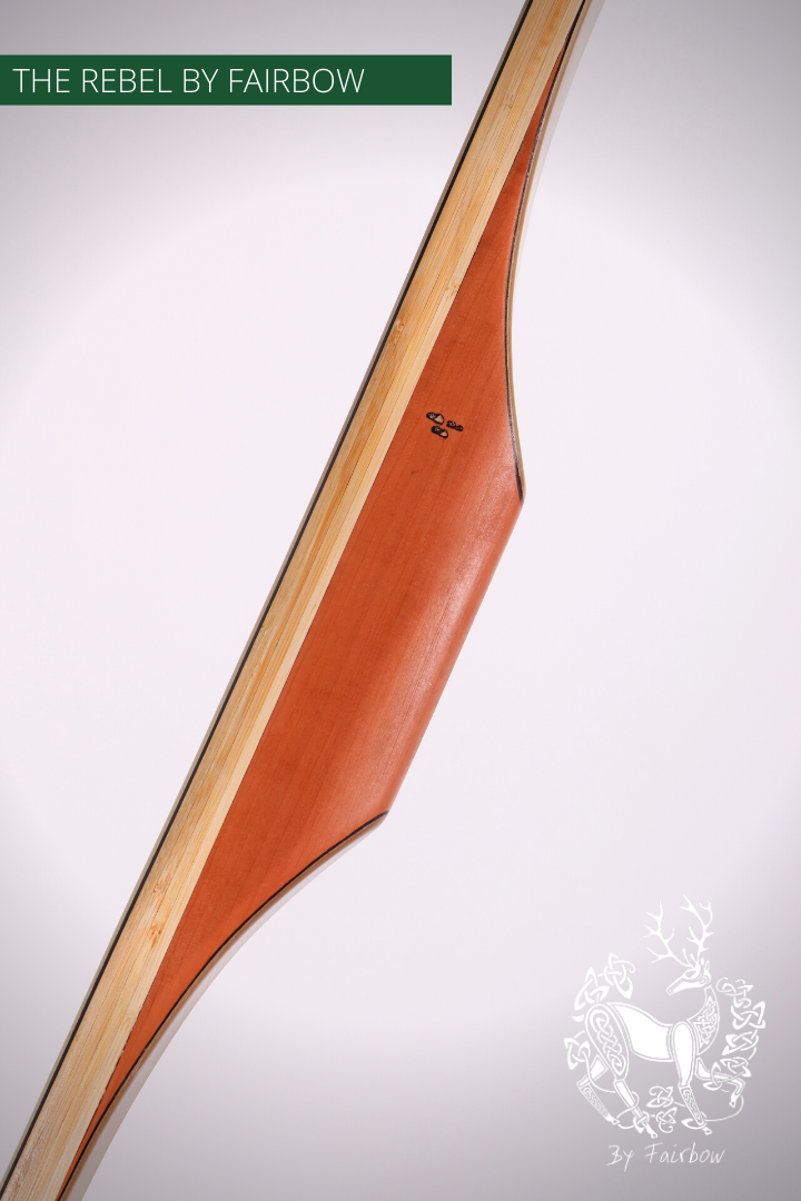 THE REBEL BOW 134@28 140 @ 30 INCH CLEAR GLASS, PEARWOOD, BAMBOO AND TULIP VENEER-Bow-Fairbow-Fairbow