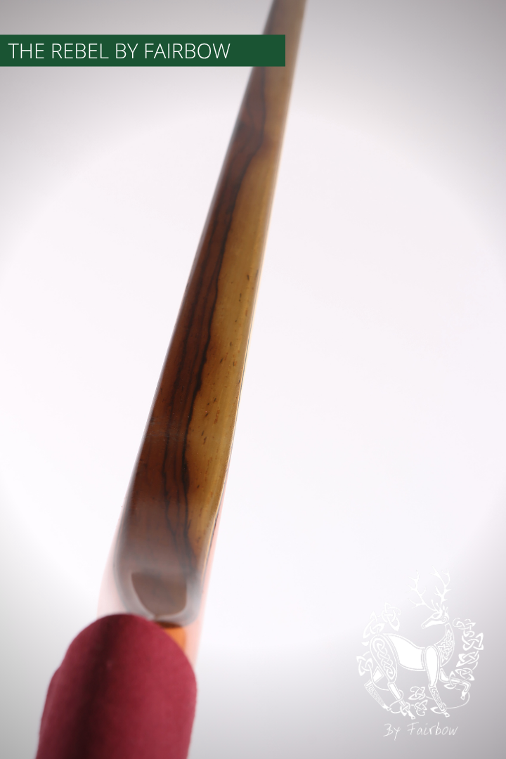 THE REBEL BOW 38@28 CLEAR GLASS, PEAR AND ROSEWOOD-Bow-Fairbow-Fairbow