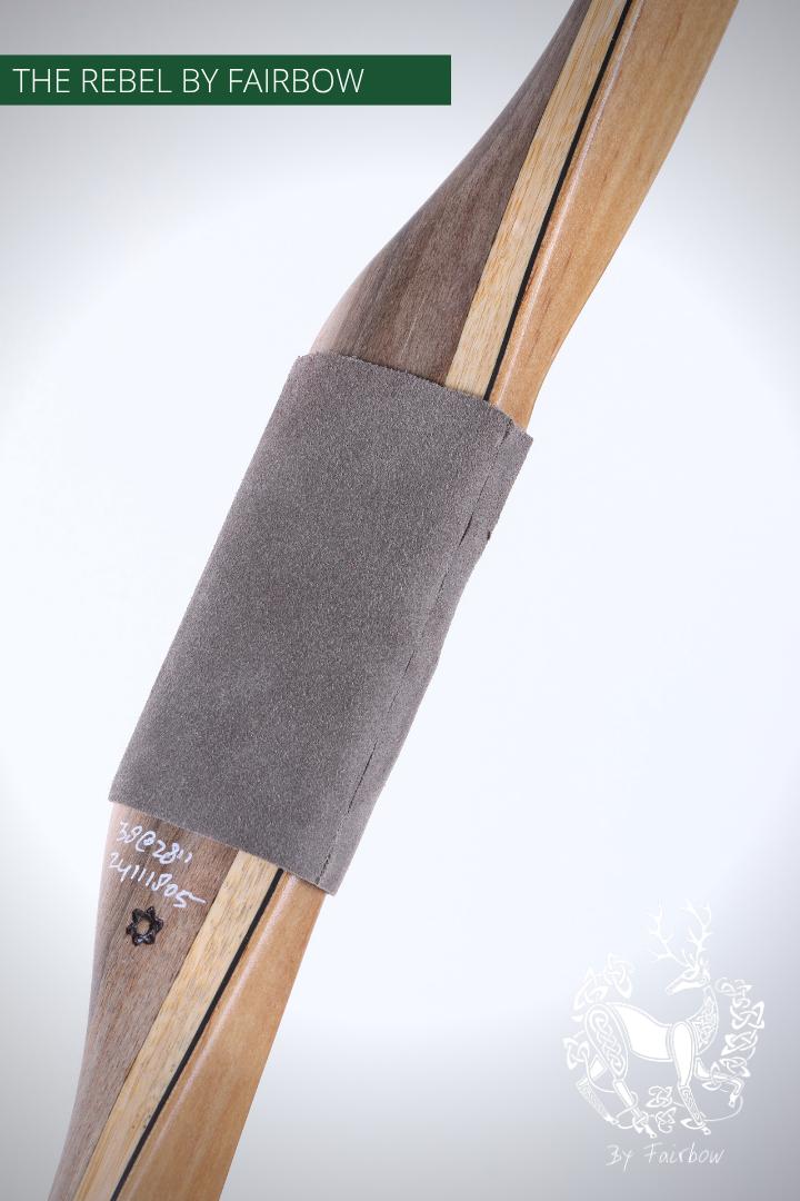 THE REBEL BOW 38@28 CLEAR GLASS, SPALTED PECAN AND SUPERCORE-Bow-Fairbow-Fairbow
