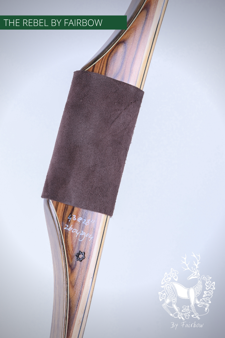 THE REBEL BOW 43@28 CLEAR GLASS, ROSEWOOD AND PALDAO-Bow-Fairbow-Fairbow