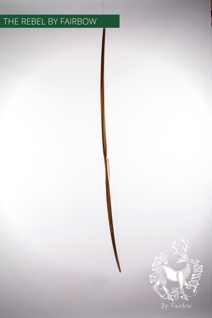 THE REBEL BOW 48@28 CLEAR GLASS, BAMBOO AND TIGERWOOD-Bow-Fairbow-Fairbow