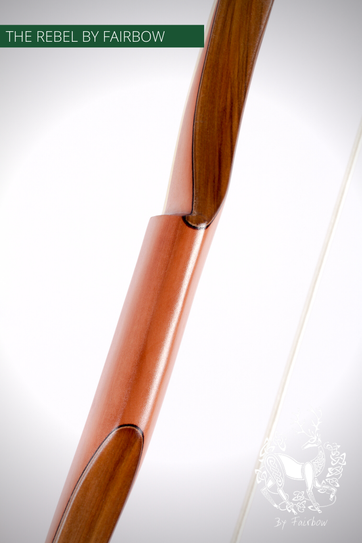 THE REBEL BOW 48@28 CLEAR GLASS, BAMBOO AND TIGERWOOD-Bow-Fairbow-Fairbow