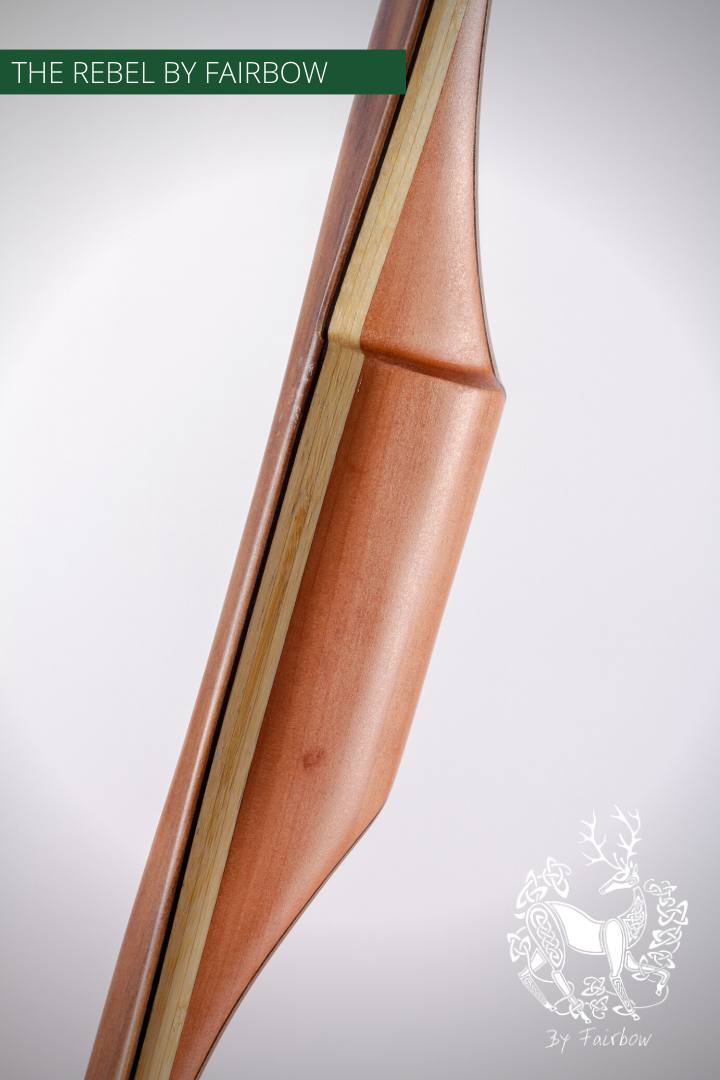 THE REBEL BOW 48@28 CLEAR GLASS, BAMBOO AND TIGERWOOD-Bow-Fairbow-Fairbow