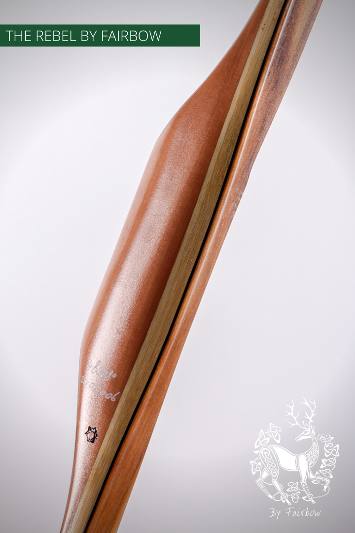 THE REBEL BOW 48@28 CLEAR GLASS, BAMBOO AND TIGERWOOD-Bow-Fairbow-Fairbow