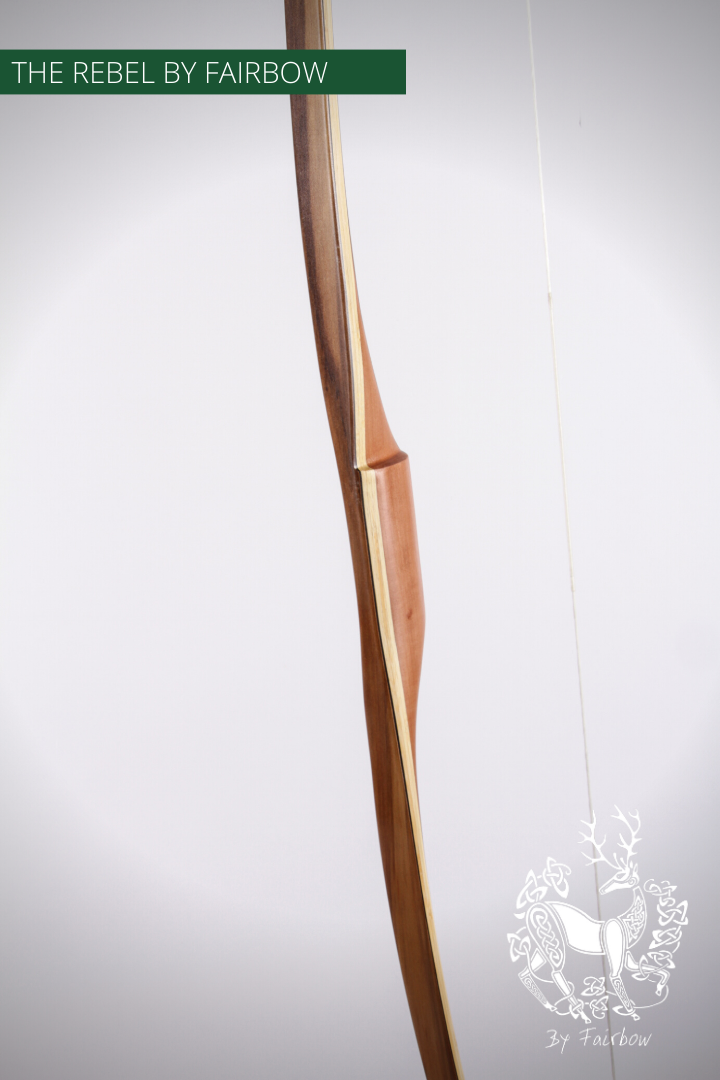 THE REBEL BOW 48@28 CLEAR GLASS, BAMBOO AND TIGERWOOD-Bow-Fairbow-Fairbow