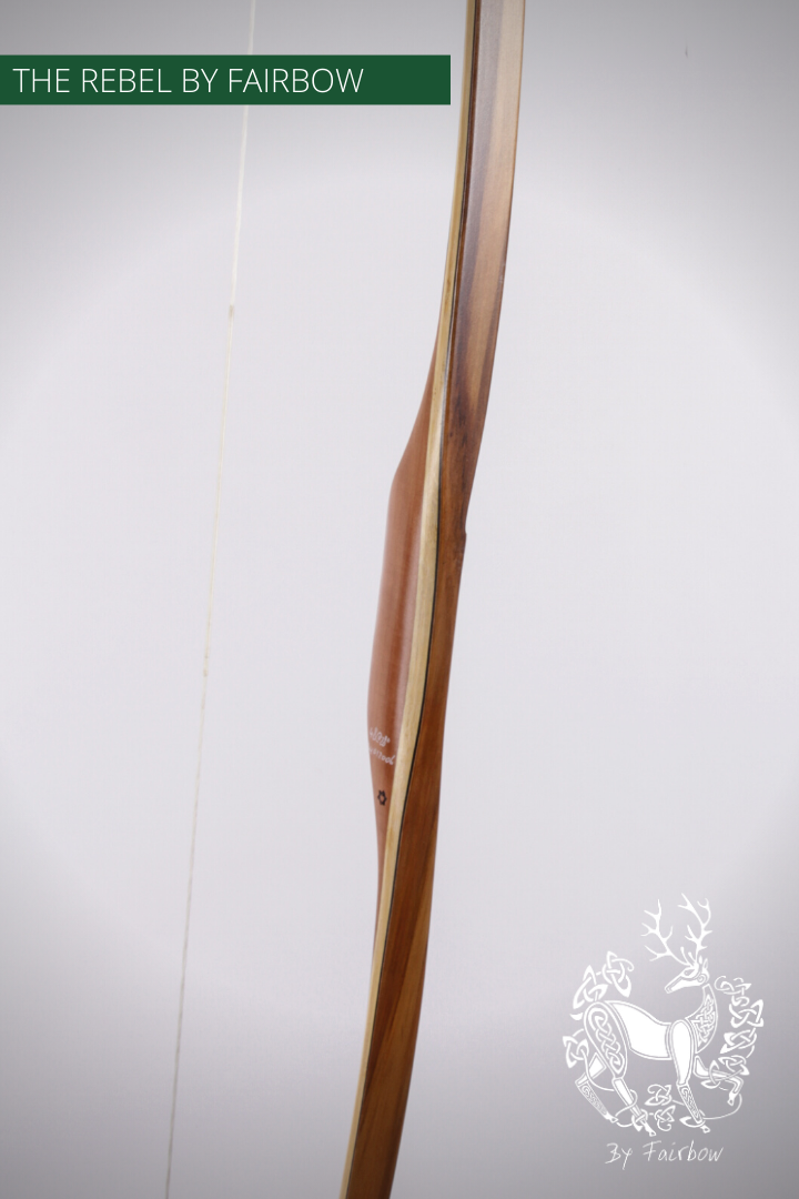 THE REBEL BOW 48@28 CLEAR GLASS, BAMBOO AND TIGERWOOD-Bow-Fairbow-Fairbow