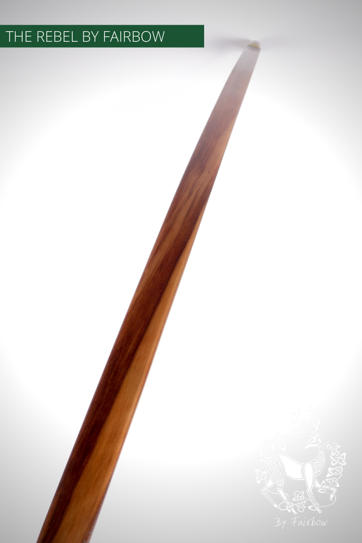 THE REBEL BOW 48@28 CLEAR GLASS, BAMBOO AND TIGERWOOD-Bow-Fairbow-Fairbow