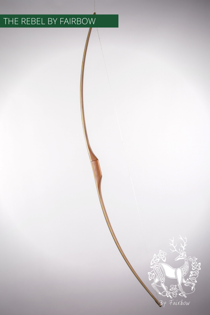 THE REBEL BOW 48@28 CLEAR GLASS, BAMBOO AND TIGERWOOD-Bow-Fairbow-Fairbow