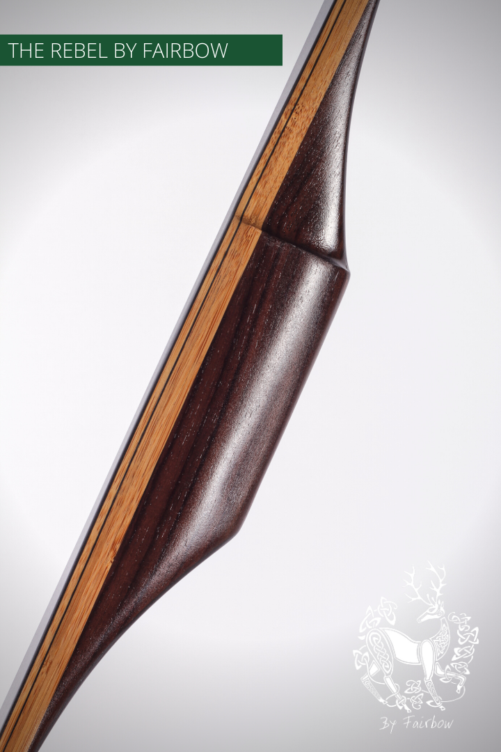 THE REBEL BOW 55@28 RH , ROSEWOOD AND BLACK GLASS-Bow-Fairbow-Fairbow