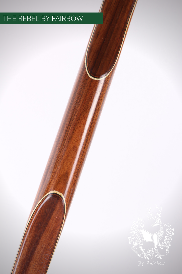 THE REBEL BOW 73@28 CLEAR GLASS, ROSEWOOD-Bow-Fairbow-Fairbow