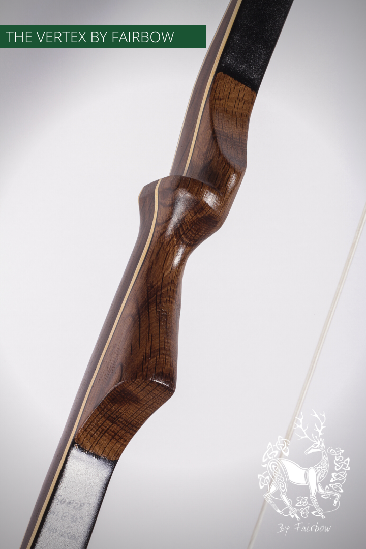 THE VERTEX AFB, 68 INCH NTN, 50 LBS @ 28 INCH PALDAO VENEER, SMOKED OAK-Bow-Fairbow-Fairbow