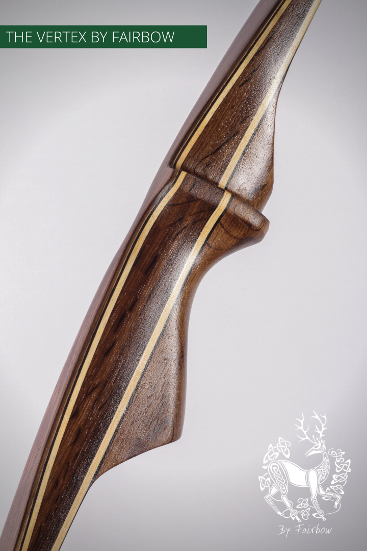 THE VERTEX AFB, 68 INCH NTN, 50 LBS @ 28 INCH PALDAO VENEER, SMOKED OAK-Bow-Fairbow-Fairbow