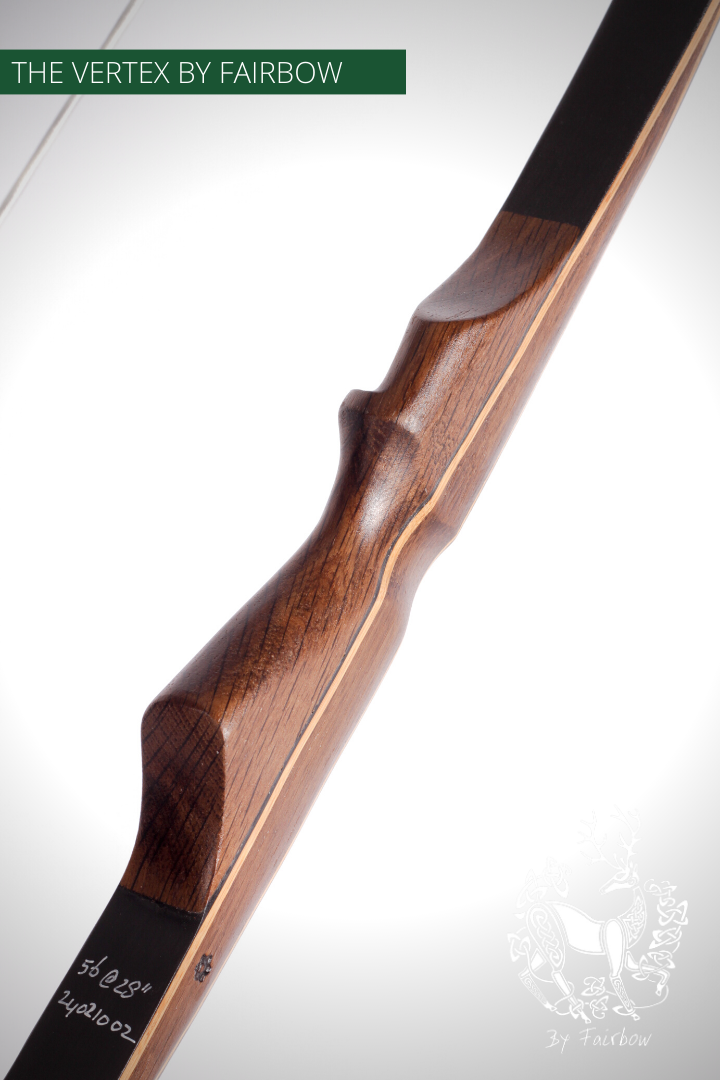 THE VERTEX AFB, 68 INCH NTN, 56 LBS @ 28 INCH PALDAO VENEER, SMOKED OAK-Bow-Fairbow-Fairbow