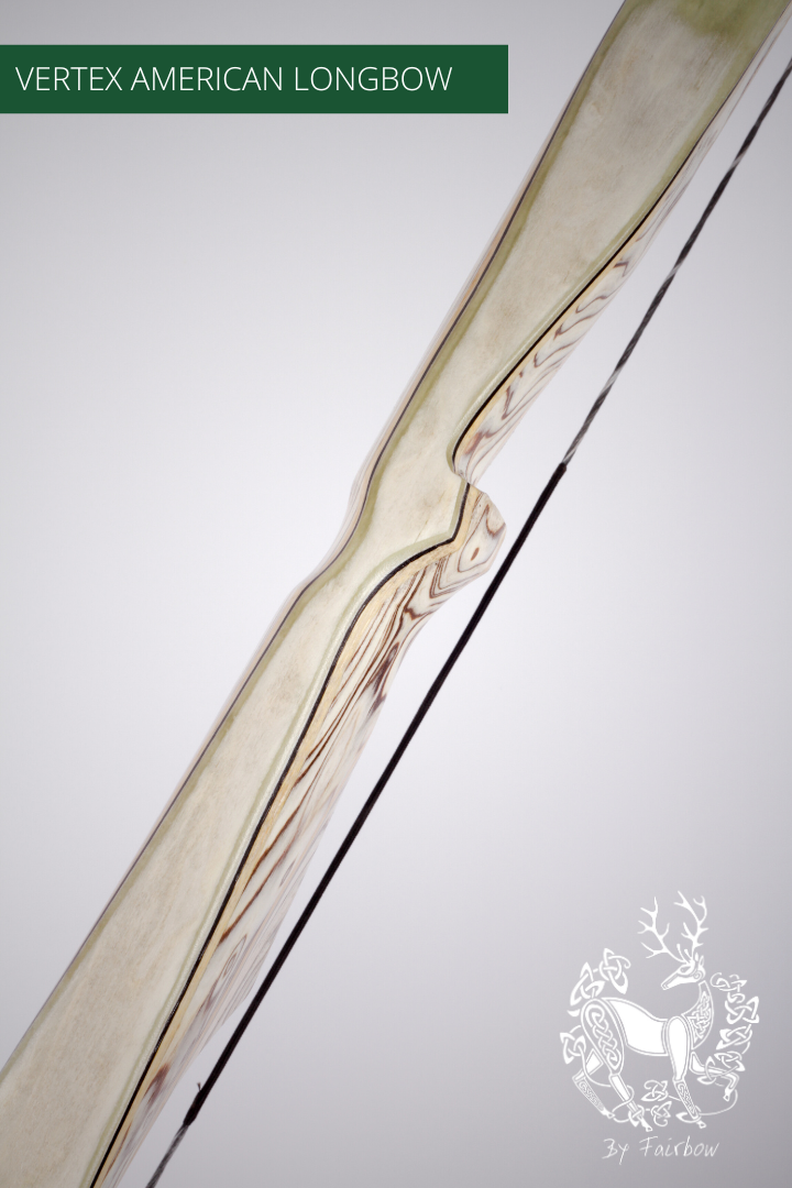 THE VERTEX BOW 68" CLEAR BACKING OVER BIRDSEYE MAPLE 44 LBS @ 28 INCH RH-Bow-Fairbow-Fairbow