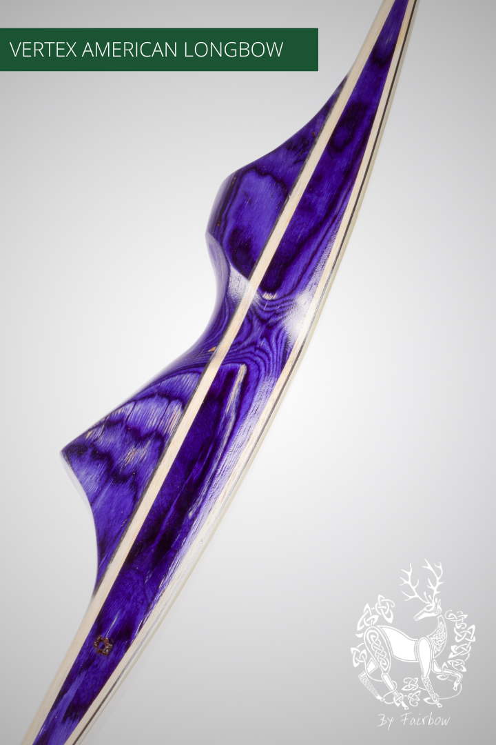 THE VERTEX BOW 68" CLEAR BACKING OVER BIRDSEYE MAPLE 50 LBS @ 28 INCH RH-Bow-Fairbow-Fairbow