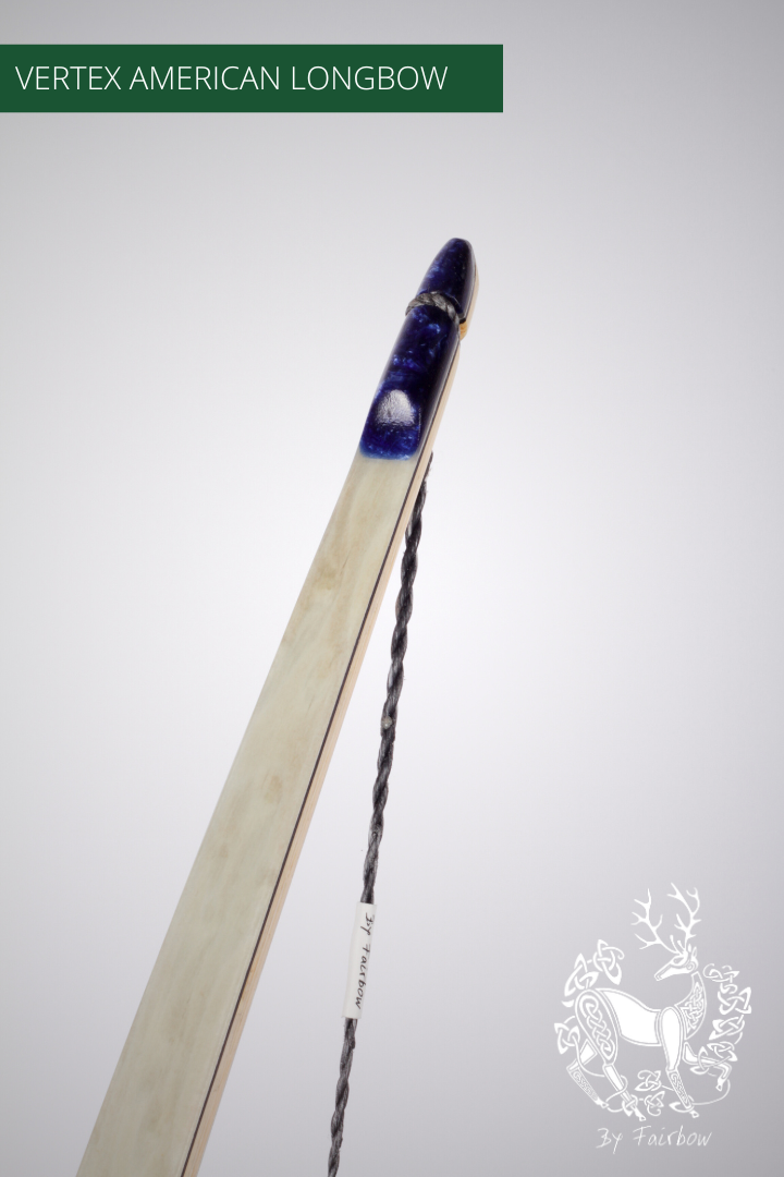THE VERTEX BOW 68" CLEAR BACKING OVER BIRDSEYE MAPLE 50 LBS @ 28 INCH RH-Bow-Fairbow-Fairbow