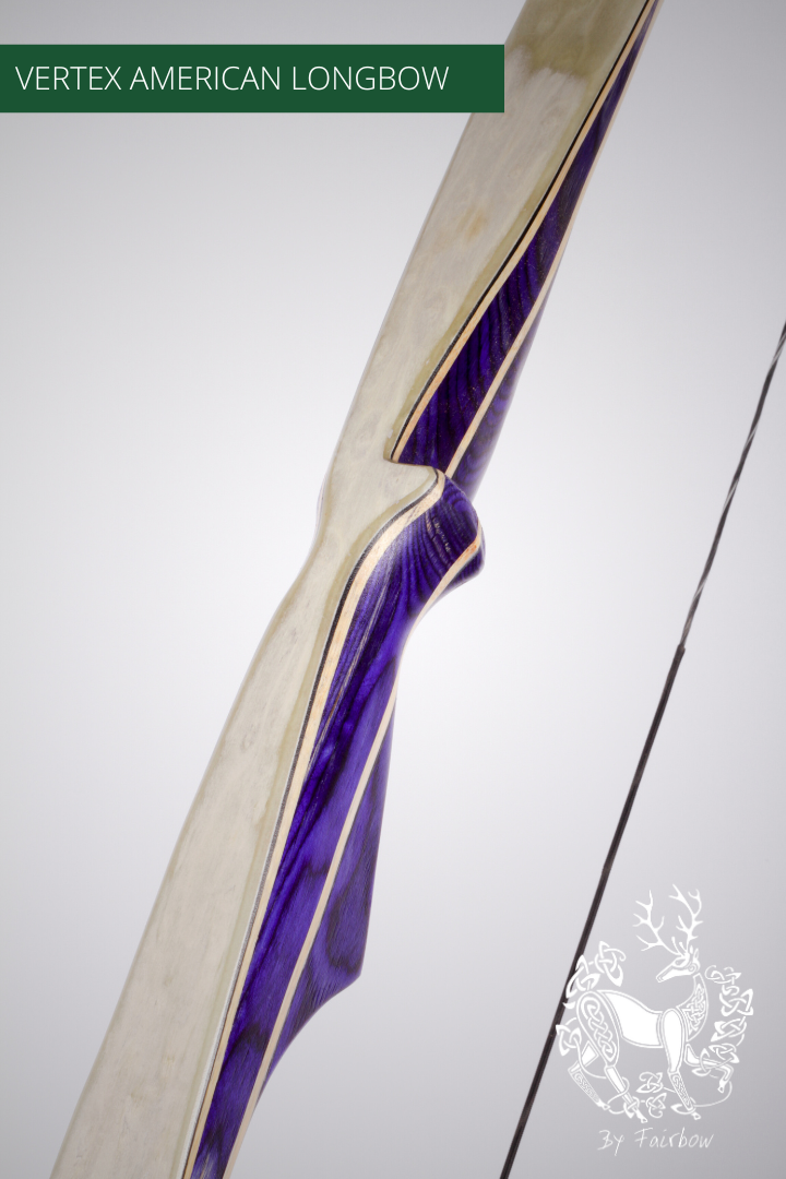 THE VERTEX BOW 68" CLEAR BACKING OVER BIRDSEYE MAPLE 50 LBS @ 28 INCH RH-Bow-Fairbow-Fairbow