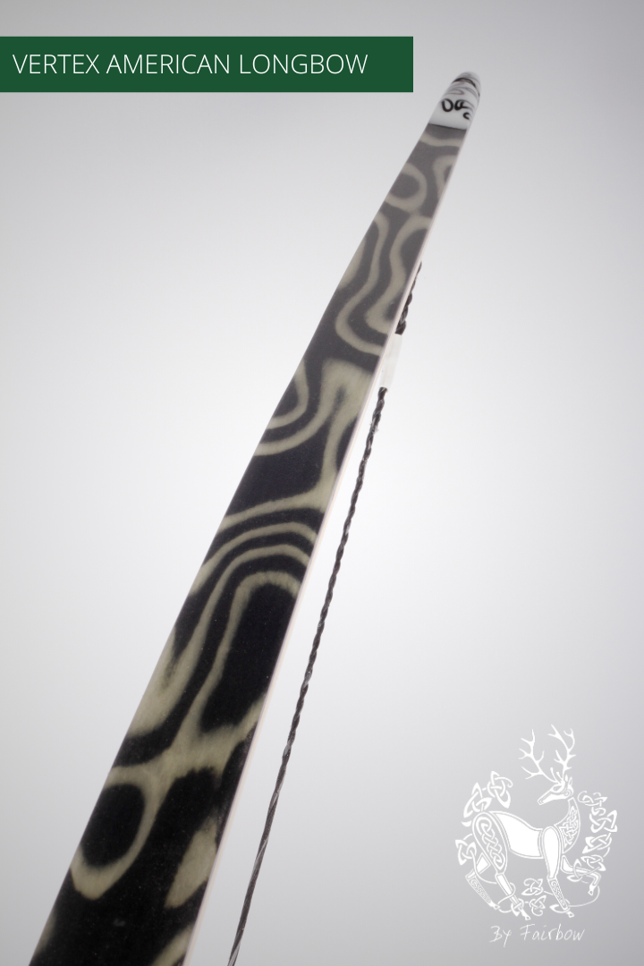 THE VERTEX BOW 68" CLEAR BACKING OVER CURLY BIRCH 46 LBS @ 28 INCH RH-Bow-Fairbow-Fairbow