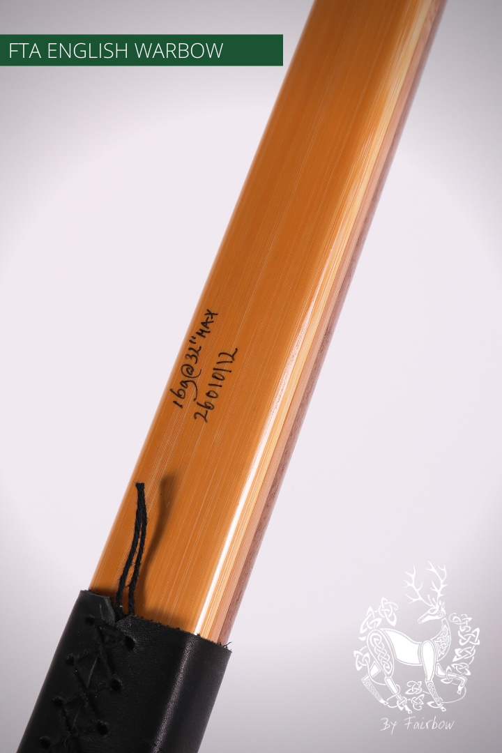 WARBOW FTA GREENHEART, SUPERCORE, BAMBOO SUPERIOR 169 @ 32-Bow-Fairbow-Fairbow