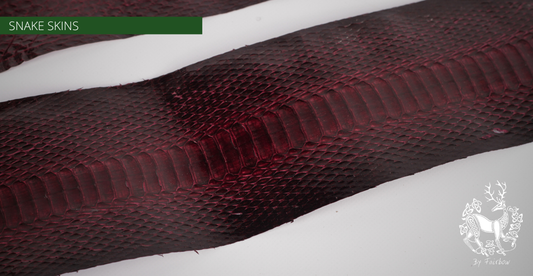 WATER SNAKE SKIN (PAIR) 78-95 CM-Tool-Fairbow-Brown, bordeax burgundy-Fairbow