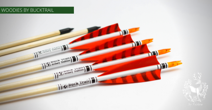 WOODEN ARROWS BY BUCKTRAIL-Arrow-Buck Trail-30-35 5/16 Red 28 inch-Fairbow