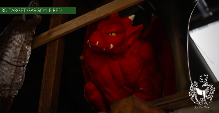 3D TARGET BLOOD RED GARGOYLE-target-archerstarget-Fairbow