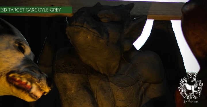 3D TARGET STONE GREY GARGOYLE-target-archerstarget-Fairbow