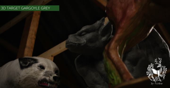 3D TARGET STONE GREY GARGOYLE-target-archerstarget-Fairbow