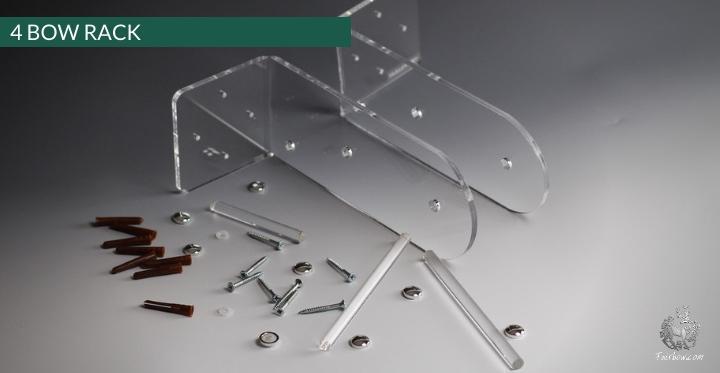 4-BOW RACK (VERTICAL HANGING) PERSPEX-Sundries-clearview-Fairbow