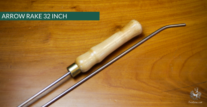 ARROW RAKE, WOOD AND STAINLESS STEEL 32 INCH-Sundries-Fairbow-Ash 24-Fairbow