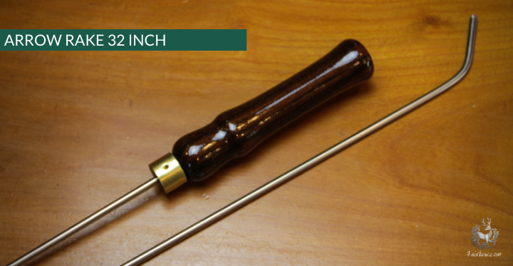 ARROW RAKE, WOOD AND STAINLESS STEEL 32 INCH-Sundries-Fairbow-Rosewood 7-Fairbow