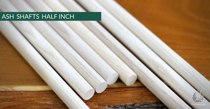 ASH SHAFTS 13 MM, 39 INCH LONG-Shaft-Fairbow-Fairbow