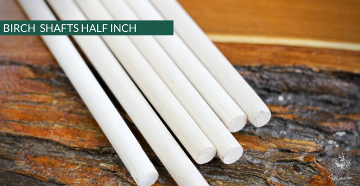 BIRCH SHAFTS 13 MM, 34 INCH LONG-Shaft-Fairbow-Fairbow